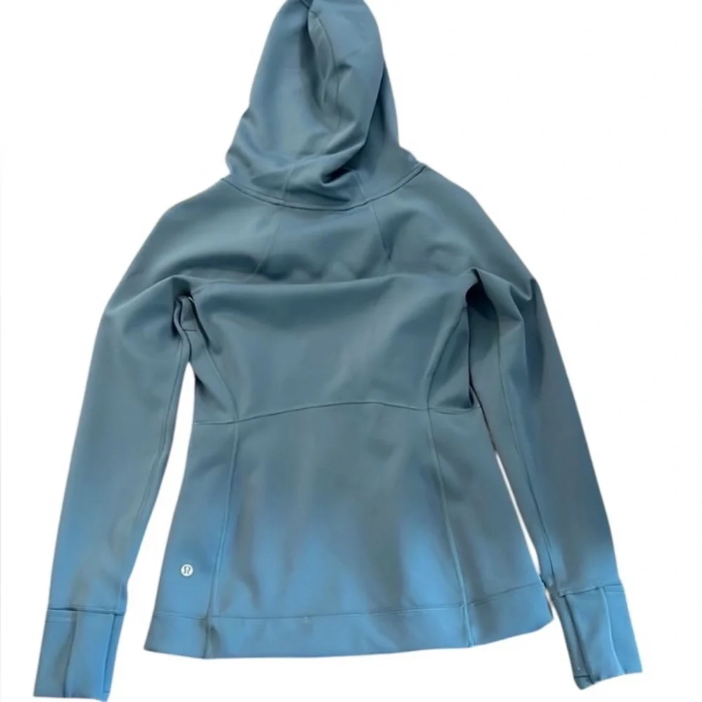 EUC Lululemon Every Journey Hoodie Spacer In Petrol Blue - Size 8 - Picture 8 of 12